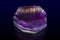 Natural crystal of Violet calcite, close up,detail