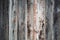 Natural dark background pattern of a log without bark and with a natural stain finish