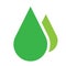 Natural drop, droplet shape icon, symbol