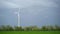 Natural energy Wind turbine rendered in nature background. Concept Green energy, renewable energy and environment. 4k