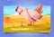 Natural farming cartoon landing page funny chicken