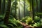 Natural forest greenery abstract background