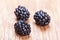 Natural fresh blackberrys closeup
