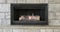 Natural gas energy efficient glowing fireplace