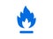 Natural gas flame vector icon. Concept of energy crisis, natural gas shortage, and lack of electricity power in Europe