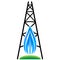 Natural Gas Fracking Icon