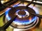 Natural gas hob cooker cook food heat flame blue new