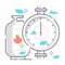 Natural gas related color line vector icon, illustration