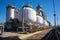 Natural gas storage tanks, gas transport system, AI Generated