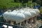 Natural gas tank in the petrochemical industry