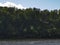 natural gorgeous summer nature, blue sky and river