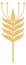 Natural grain crop icon. Cereal plant ear