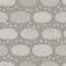 Natural gray french woven linen texture background. Dotty circle eco flax shape motif seamless pattern. Organic yarn