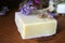 Natural Handmade Countryside Soap with Milk and dried medicinal Flowers from the Fields