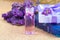 Natural handmade lavender Liquid soap and solid soap