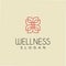 Natural health wellness fitness and yoga logo Cosmetics design. Lotus Yoga Logo Design Inspiration. Meditation Lotus Yoga Logo Des