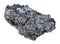 Natural hematite iron ore stone isolated