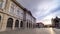 Natural History Museum of Porto University building in Gomes Teixeira Square timelapse . Porto, Portugal.