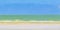 Natural Holbox island beach sandbank panorama turquoise water waves Mexico