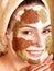 Natural homemade clay facial masks .