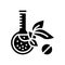 natural homeopathy liquid glyph icon vector illustration