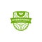 Natural hydroponic farm shield badge logo icon