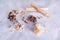 Natural incense: resin and palo santo