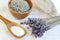 Natural Ingredients for Homemade Body Foot Face Lavender Salt Scrub