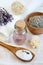 Natural Ingredients for Homemade Body Foot Face Lavender Salt Scrub