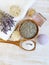 Natural Ingredients for Homemade Body Foot Face Lavender Salt Scrub