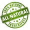 Natural ingredients stamp