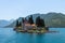 Natural islet with Saint George Benedictine monastery. Kotor Bay. Montenegro