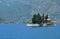 Natural islet with Saint George Benedictine monastery. Kotor Bay. Montenegro