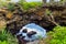 Natural land bridge Hufangalupe on the southern part of Tongatapu island in Tonga