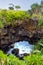 Natural land bridge Hufangalupe on the southern part of Tongatapu island in Tonga