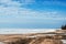 Natural landscape with the expanse of the winter Gulf of Finland