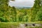 Natural landscape from the height of the hill