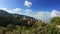 Natural landscape in Lebanon with city in background