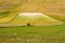 Natural landscape of the plain of Castelluccio di Norcia. Apennines, Umbria, Italy