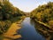 Natural landscape. A pond in a quiet secluded location