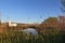 Natural landscape of a small wetland