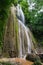 Natural landscape with waterfall in tropic forest. Samana