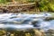 Natural Landscapes in the Forest, River and Waterfall in Vintgar Gorge near Bled Lake, Slovenia