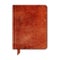 Natural Leather Notebook. Copybook With Bookmark