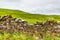 Natural limestone fence in ruins in the Burren