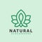 Natural Lotus Spa logo Design vector illustration