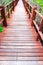 Natural mangrove wood walkway in Thailand