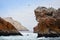 Natural marine reserve of ballestas isle in Peru