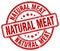 natural meat red stamp