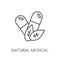 natural medical pills icon. Trendy natural medical pills logo